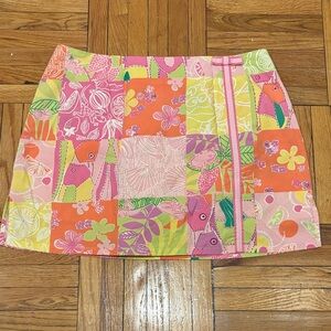 Lilly Pulitzer Vibrant Patchwork Mini Skirt